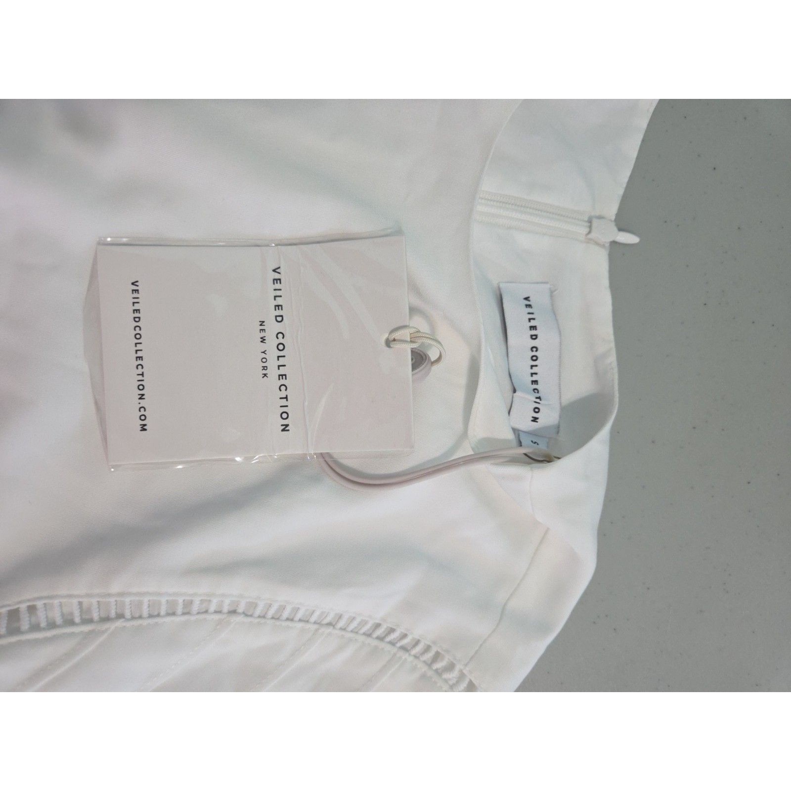 Veiled Collection Maryam Top White Kimono Sleeve Small New With Tags — image 5 of 5